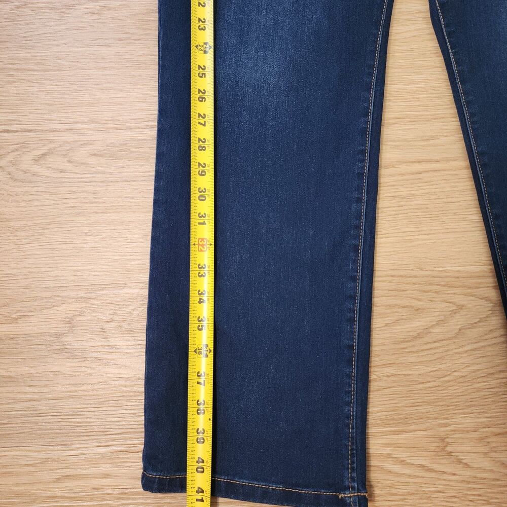 Bandolino Amy Jeans Womens 18 Blue Denim 5 Pockets Straight Leg Preppy 38x29 - Picture 9 of 13